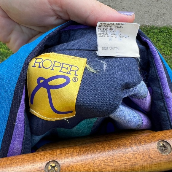 VINTAGE Roper button down shirt, peacock - Picture 3 of 7